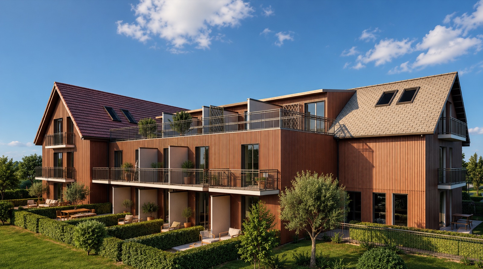 Riegerhof-Ensemble aus Bestand und Neubau in der Pasinger Wohnlage